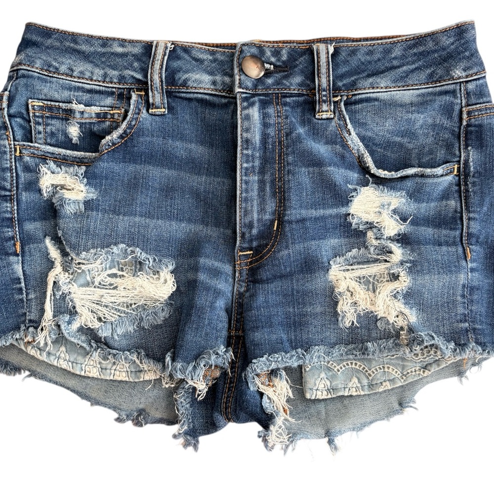 Distressed Denim Women American Eagle Shorts